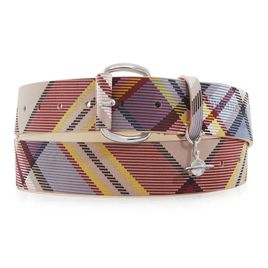 Vivienne Westwood Wide Alex Charm Belt/Silver